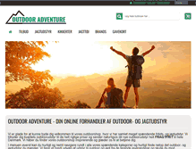 Tablet Screenshot of outdooradventure.dk